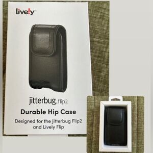 NWT Lively Jitterbug Flip2 Durable Hip Case - Black Holster